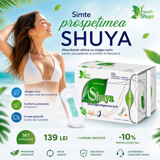 Absorbante Health Shuya Zilnice – 30 bucăți