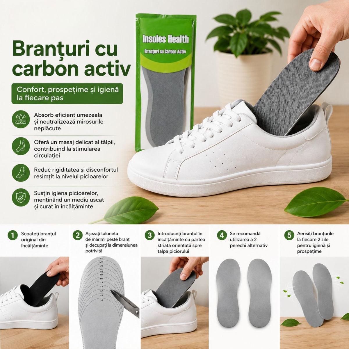 Branțuri cu carbon activ