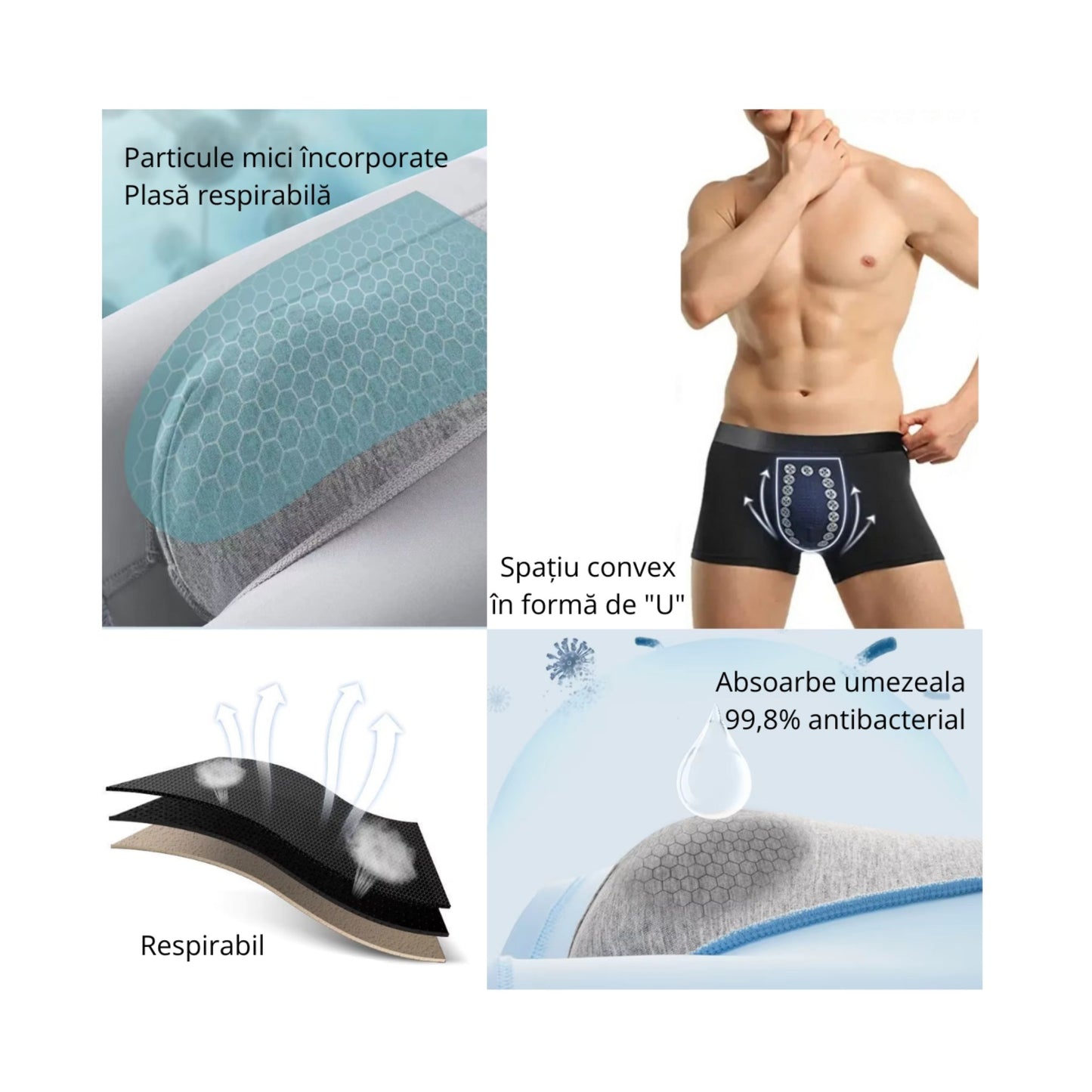 Chiloți bărbați cu turmalină – Premium