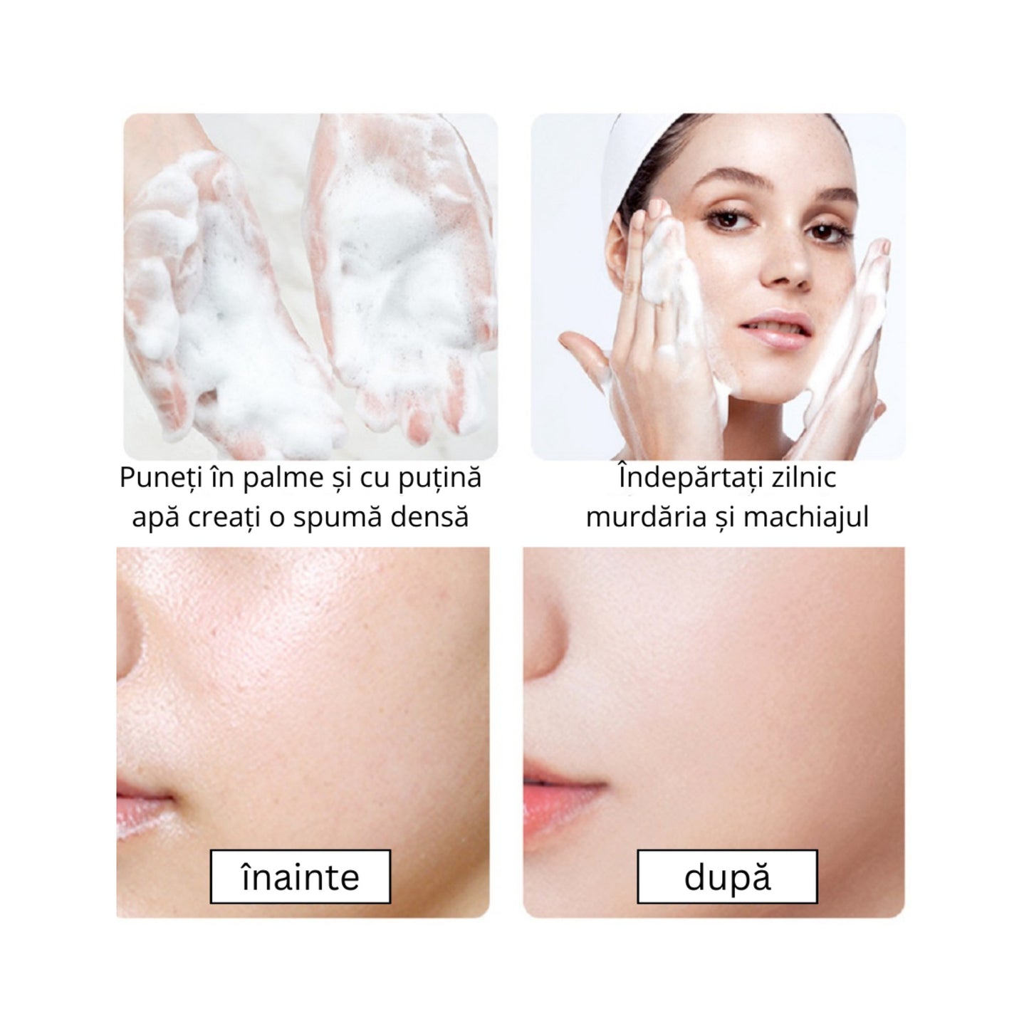 Demachiant cu acid hialuronic – Face Cleanser 80 g