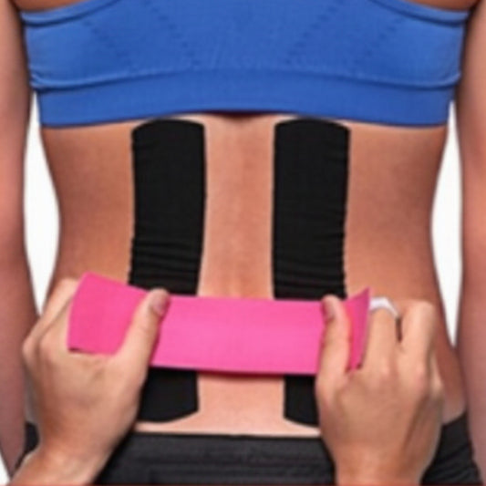 Bandă elastică cu turmalină pentru susținere musculară și articulară – 5m x 5cm