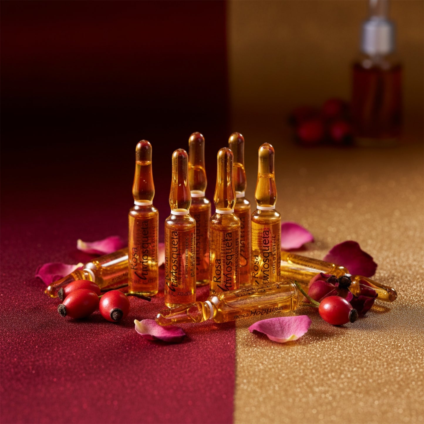Ulei de Rosa Mosqueta 100% pur – Certificat BIOCHILE (10 fiole x 2 ml)