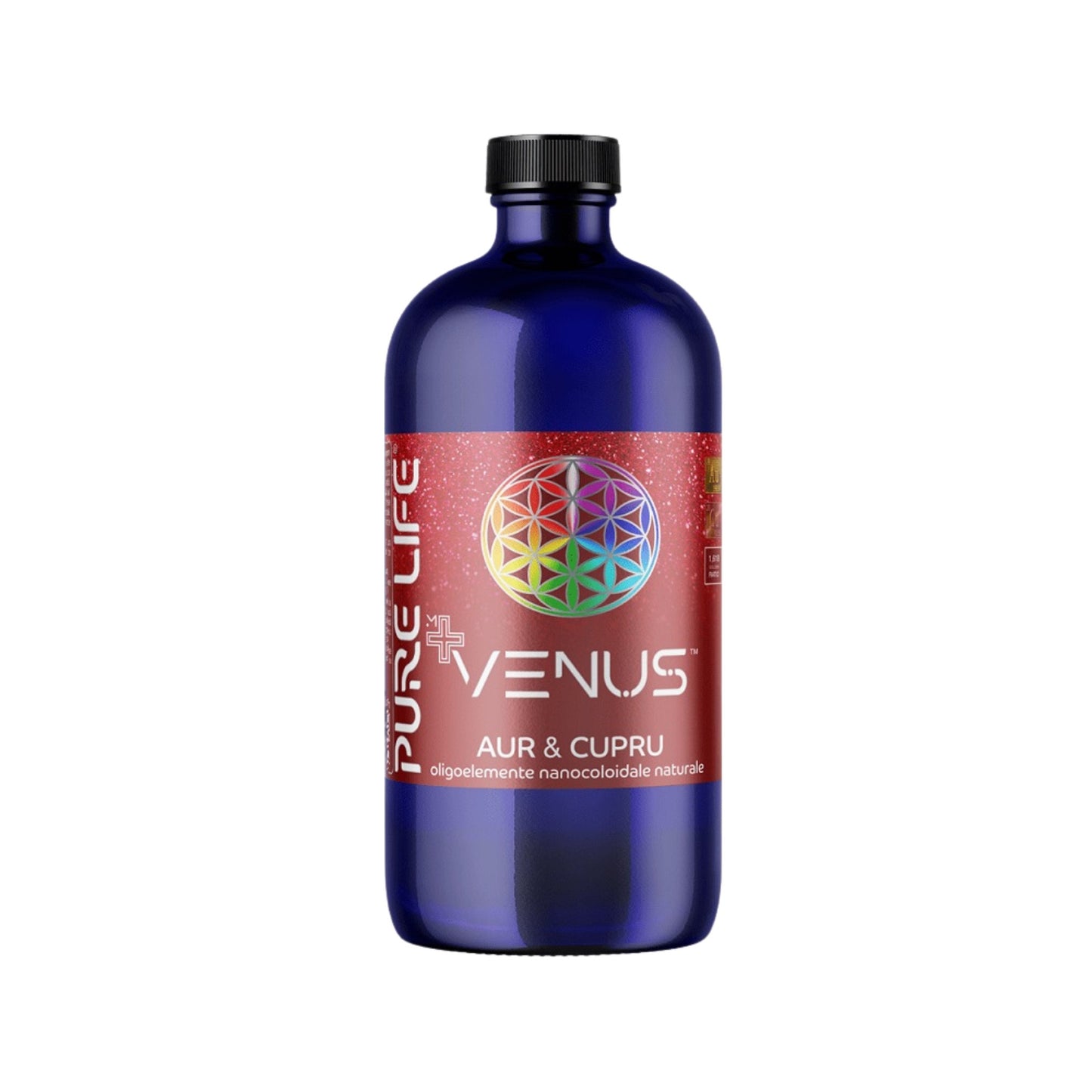 Mix nanocoloidal VENUS™ Aur & Cupru 35 ppm – 480 ml