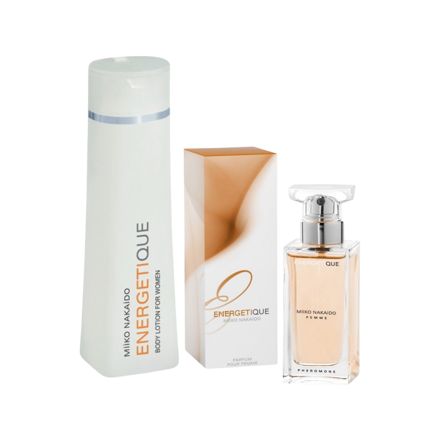 Set EnergetiQUE – Parfum și loțiune de corp cu feromoni pentru femei