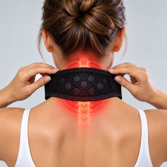 Suport cervical cu turmalină și 9 bio-magneți