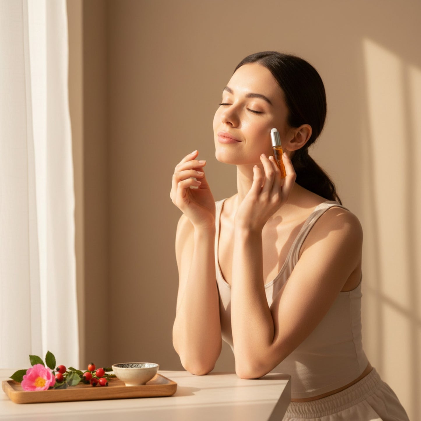 Ulei de Rosa Mosqueta 100% pur – Certificat BIOCHILE, roll-on 15 ml