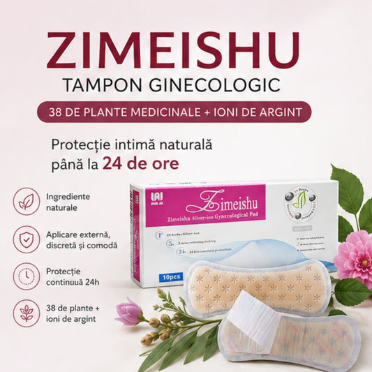 Zimeishu scut natural pentru echilibrul intim cu plante medicinale si ioni de argint