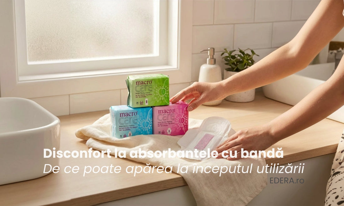Disconfort la absorbantele cu bandă funcțională – de ce poate apărea la început