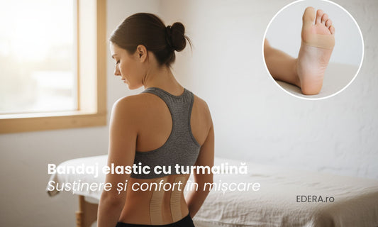 Bandajul elastic neuromuscular cu turmalină – susținere musculară și confort în mișcare