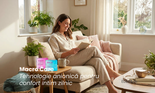 Macro Care – tot ce trebuie să știi despre tehnologia absorbantelor cu bandă anionică