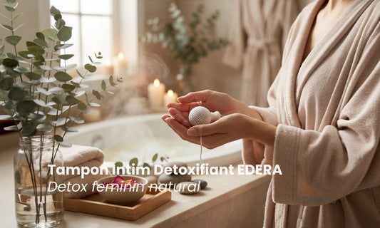 Tampon intim detoxifiant EDERA – detox feminin natural și echilibru intim