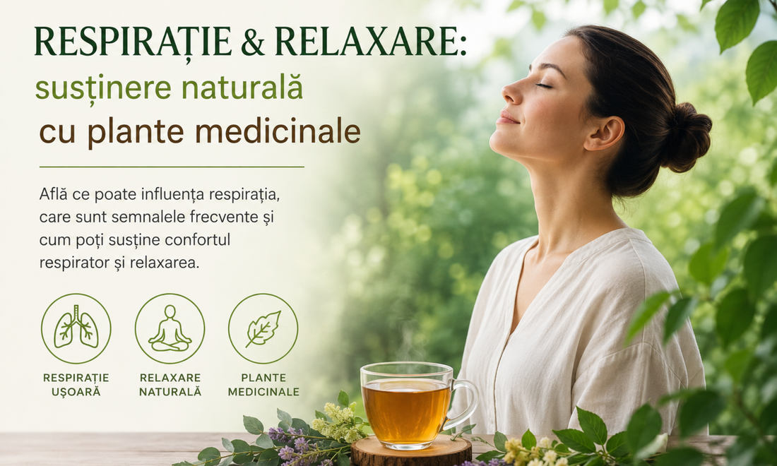 Respirație & Relaxare: cauze, semnale și susținere naturală cu plante medicinale