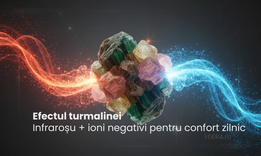 Efectul infraroșu și ionii negativi în produsele cu turmalină