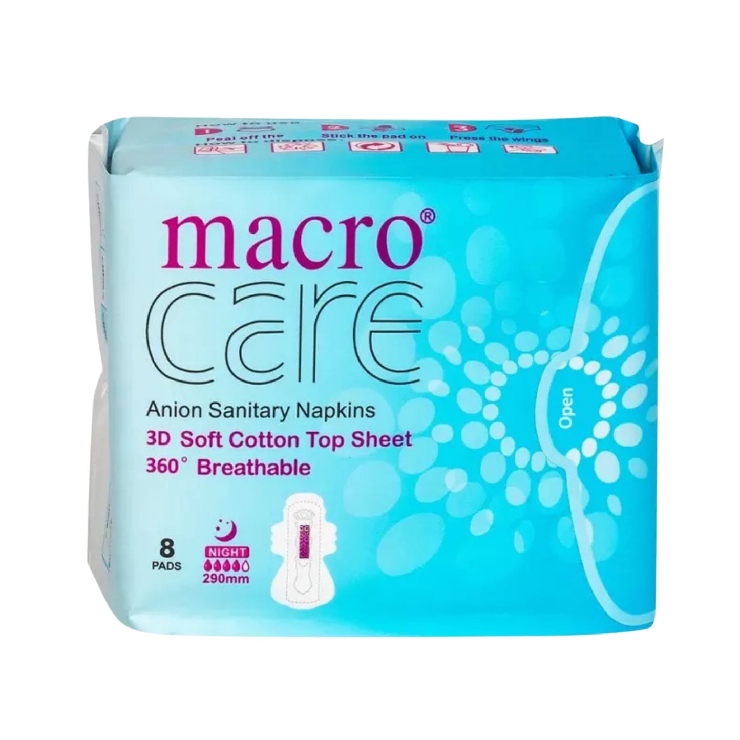 Absorbante Macro Care de Noapte – 8 bucăți