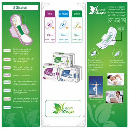 Absorbante Health Shuya Zilnice – 30 bucăți