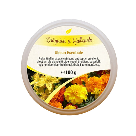 Alifie Drăgaică și Gălbenele cu uleiuri esențiale – 100 g