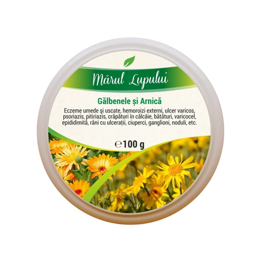 Alifie naturală cu Mărul Lupului, Gălbenele și Arnică – 100 g