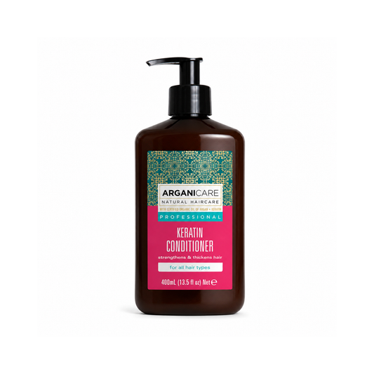 Balsam cu keratină ARGANICARE pentru reparare și reconstrucție, 400 ml