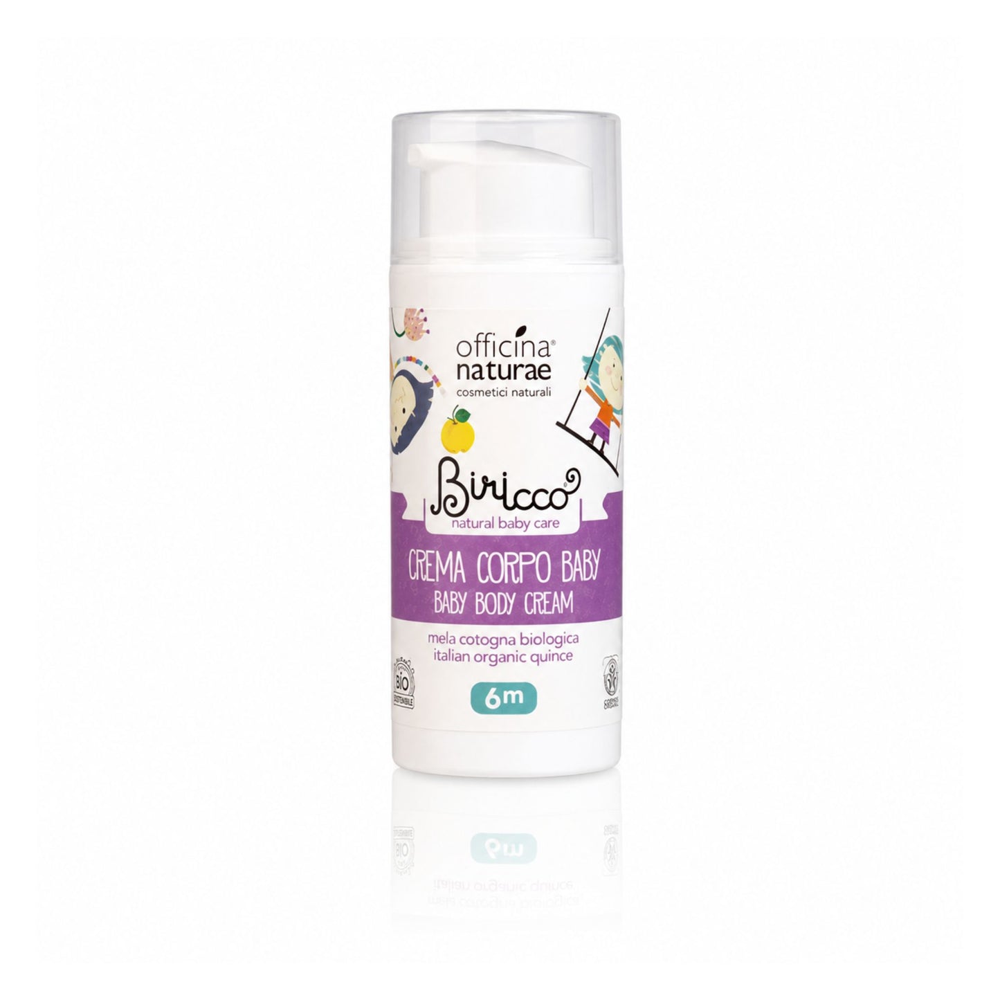 Cremă de corp naturală pentru copii cu gutuie bio 100 ml Biricco Officina Naturae