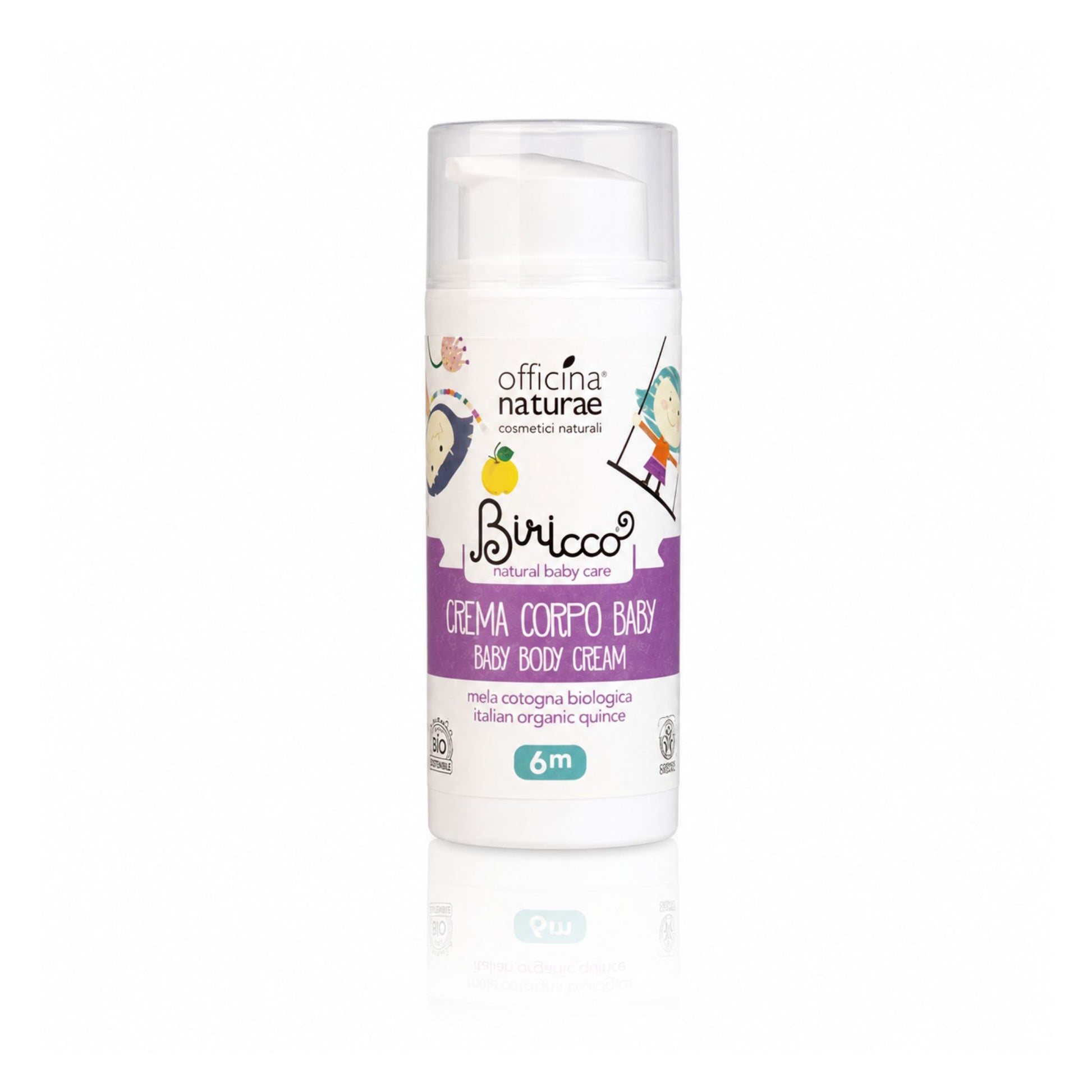 Cremă de corp naturală pentru copii cu gutuie bio 100 ml Biricco Officina Naturae