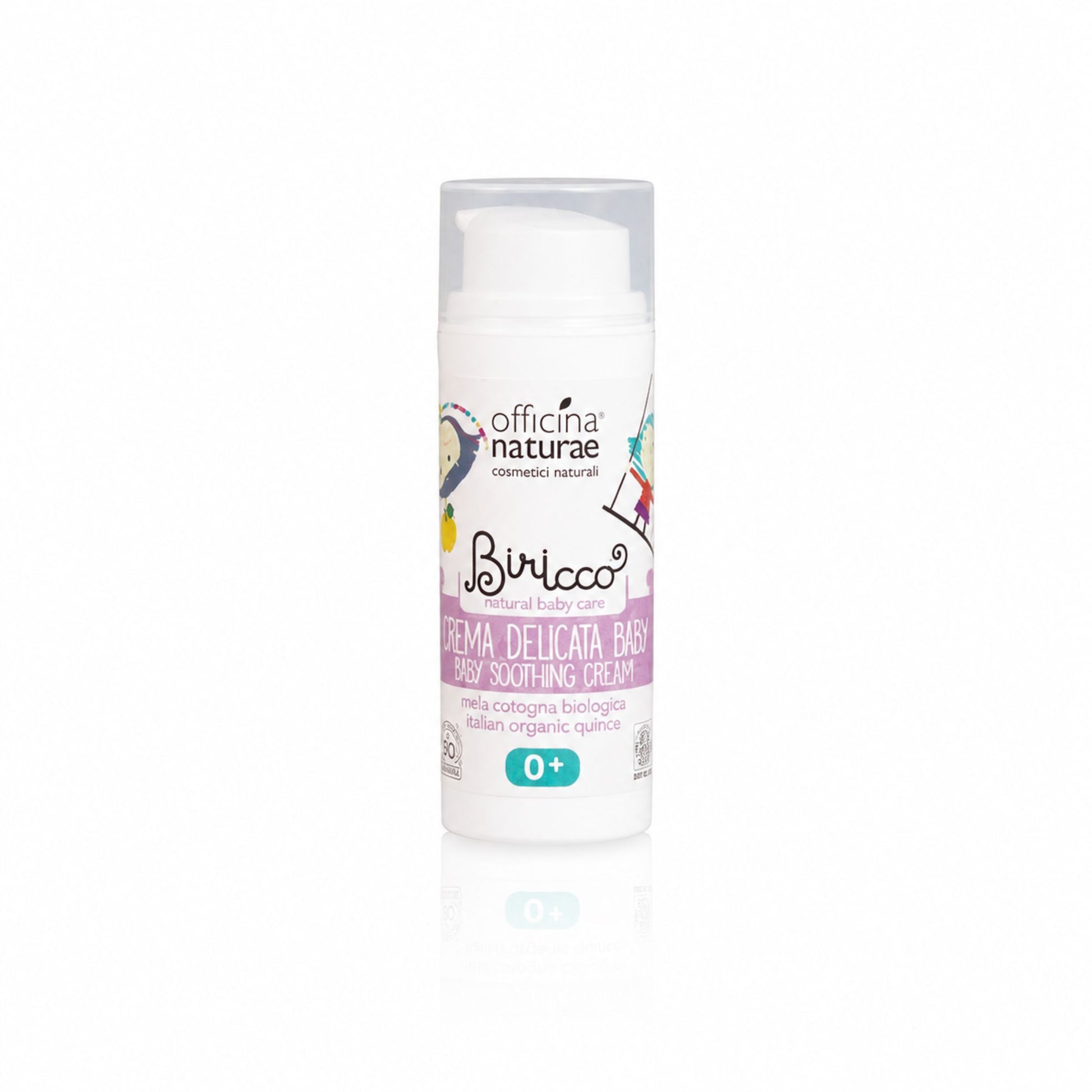 Cremă naturală calmantă pentru pielea sensibilă a bebelușilor 50 ml Biricco Officina Naturae