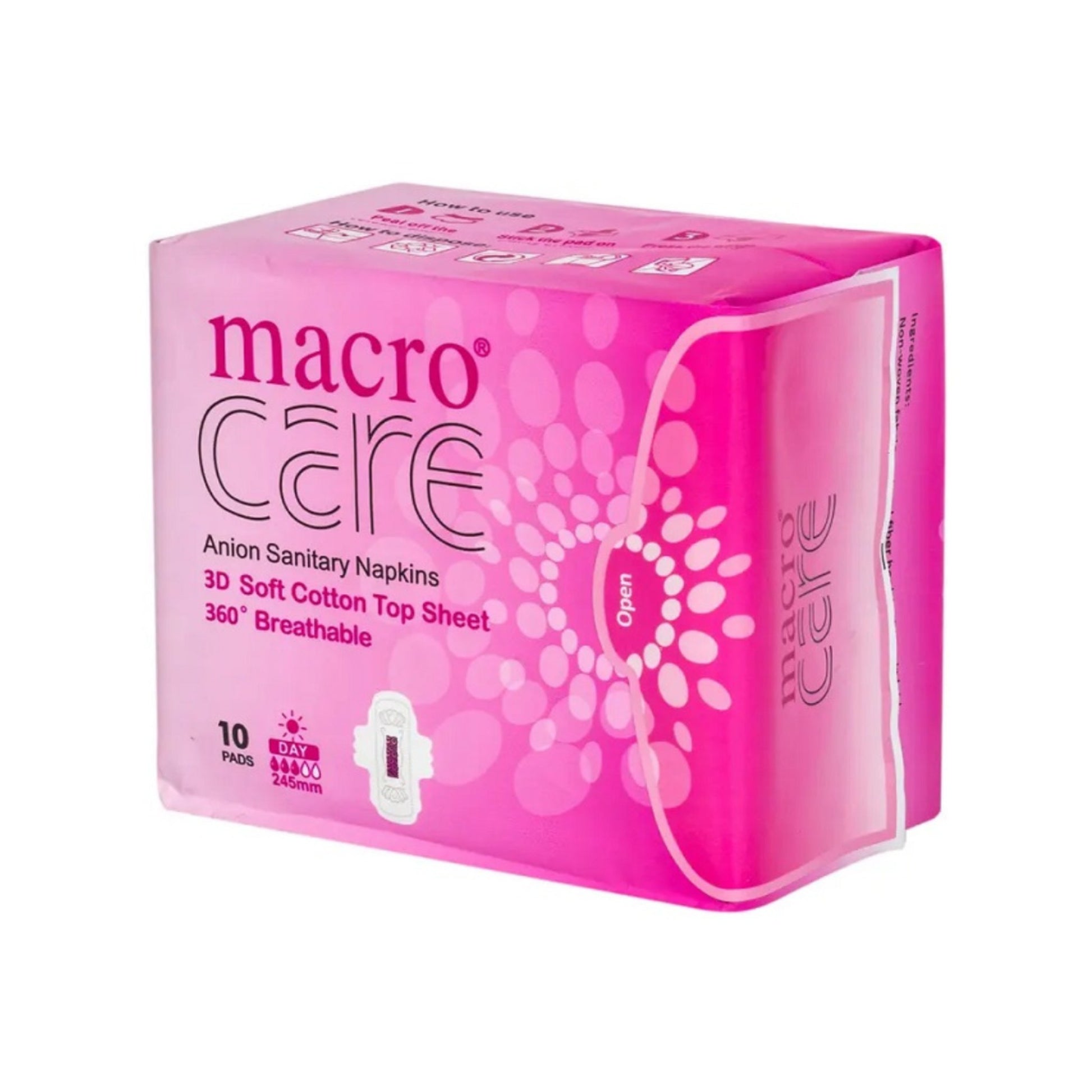 Absorbate macro care de zi, protectie intima avansata, banda anion, bumbac moale, respirabile, senzatie de uscat.