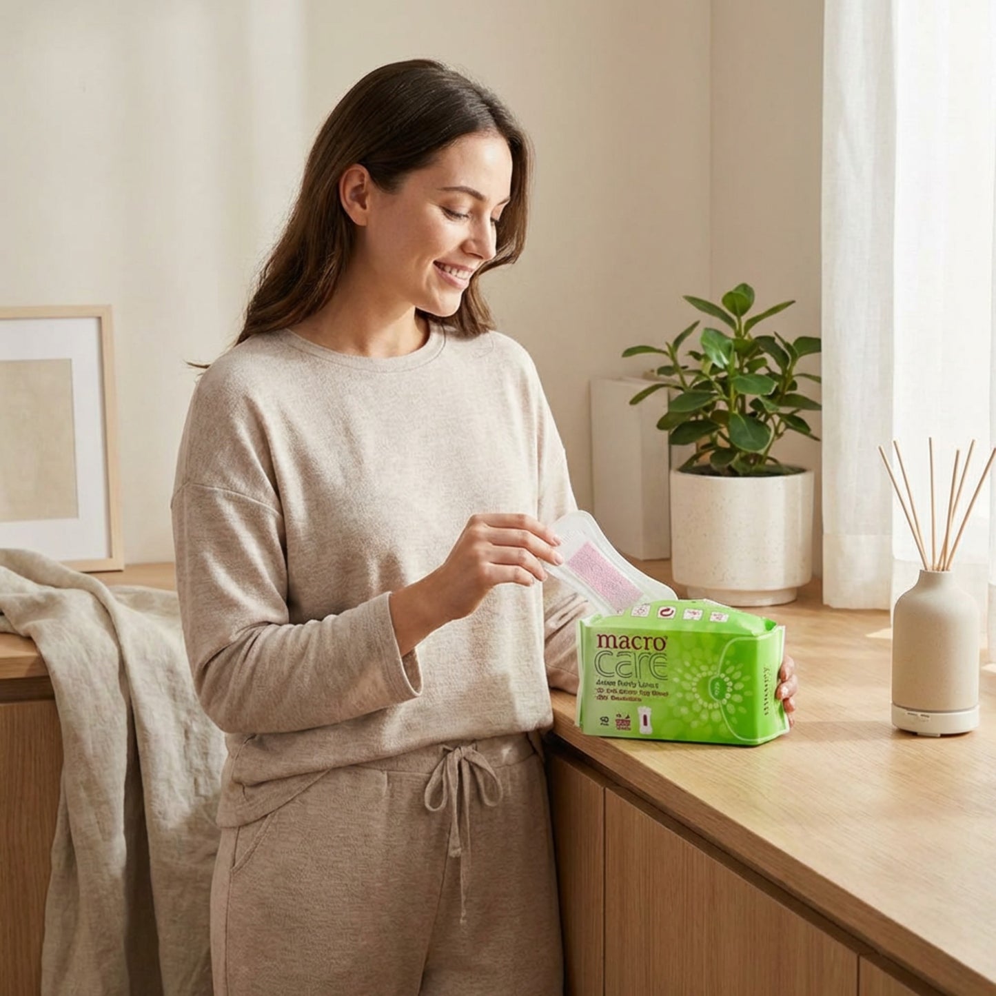 Absorbante macro care zilnice cu banda terapeutica cu turmalina, ioni de argint si emisie de infrarosii.