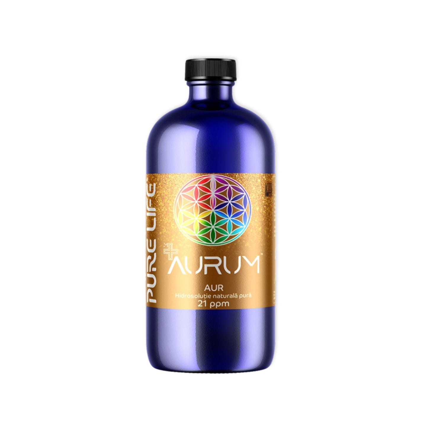 Aur nanocoloidal Aurum 21ppm sticla 480 ml.
