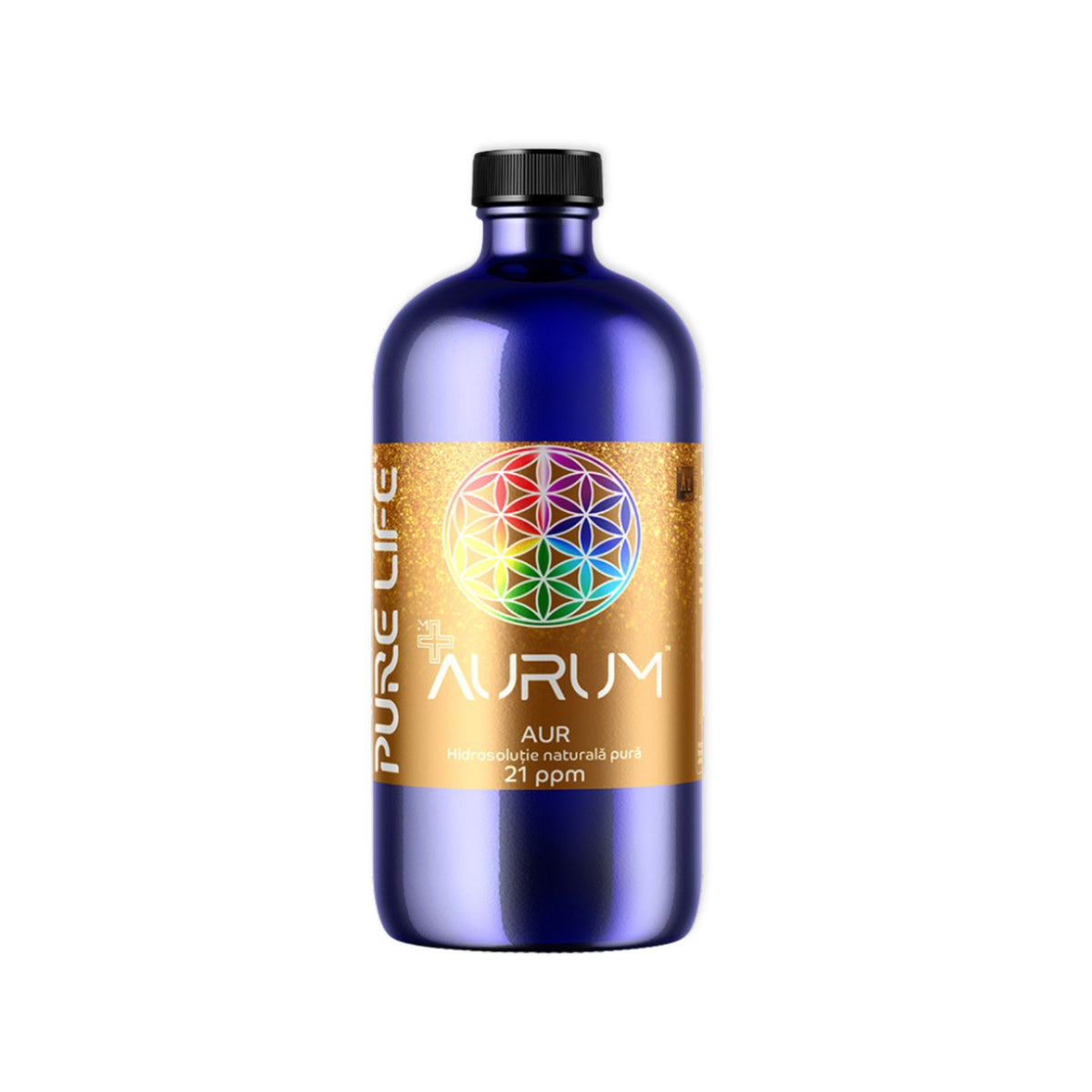 Aur nanocoloidal Aurum 21ppm sticla 480 ml.