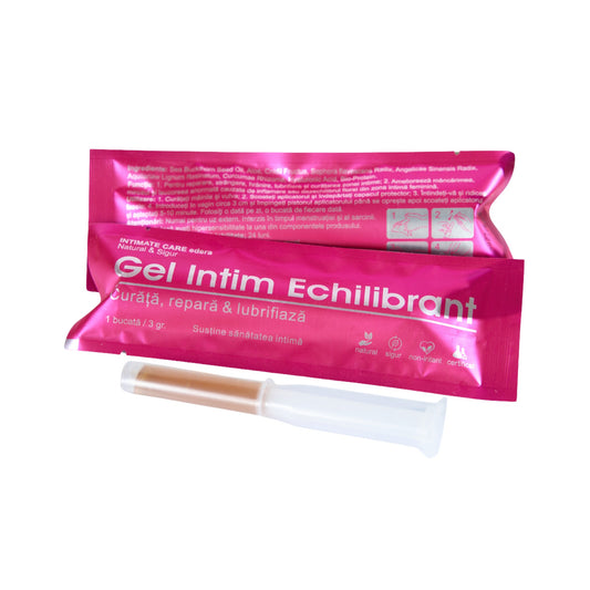 Gel intim echilibrant edera pentru echilibru si protectie intima avansata, calmeaza rapid zona, aplicator preumplut pentru utilizare usoara.
