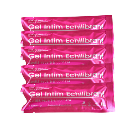 Gel intim echilibrant edera curata, repara si lubrifiaza zona intima, set 5 bucati.