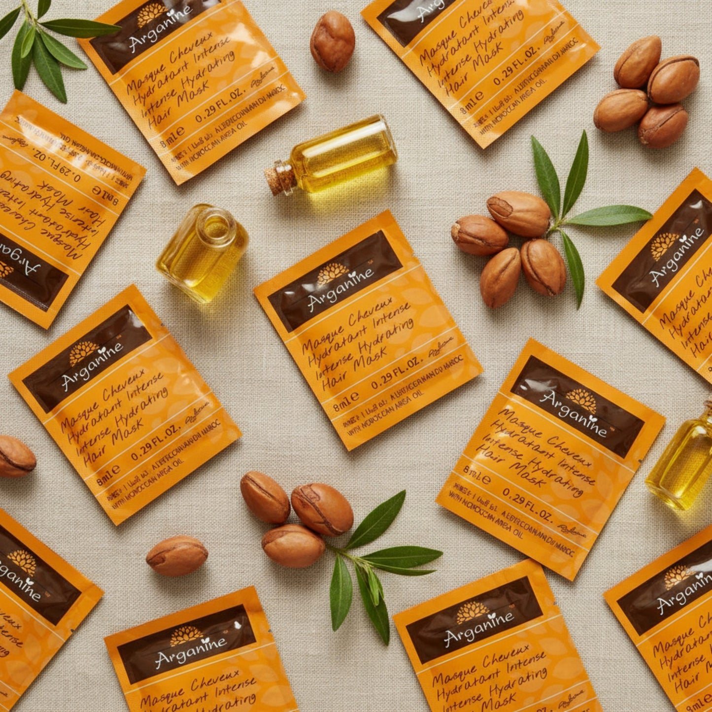Mască pentru scalp și păr cu ulei de argan organic 8 ml