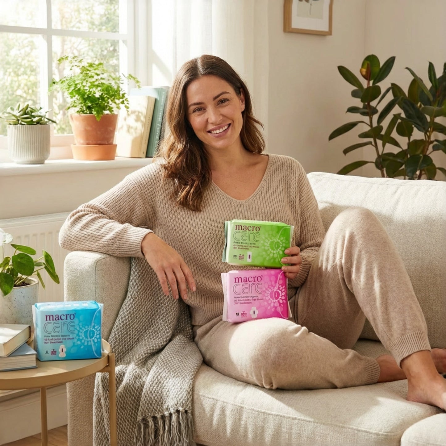 Set 3 pachete absorbante macro care pentru protectie si echilibru intim.