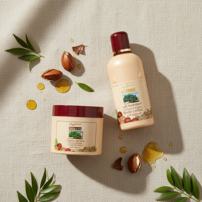 Pachet hidratare cu ulei de argan – Cremă hidratantă + Lapte de corp