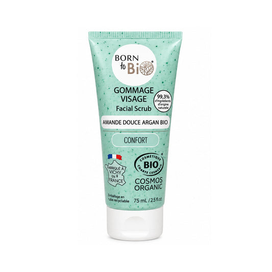 Exfoliant facial bio cu migdale dulci și argan 75 ml Born to Bio