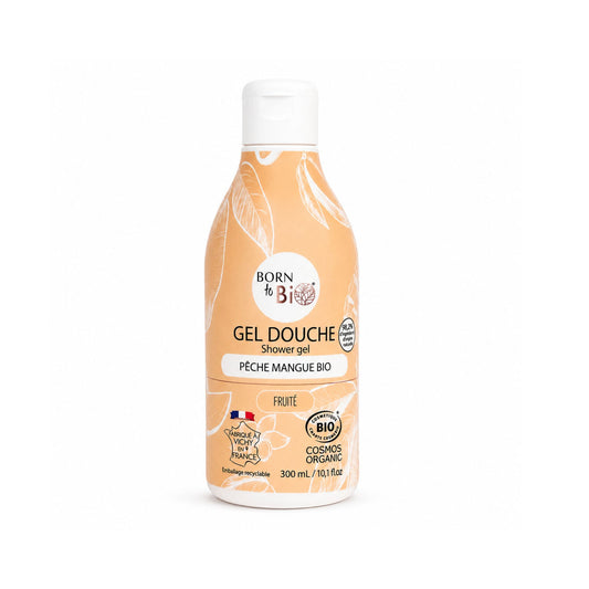 Gel de duș bio cu piersică și mango 300 ml Born to Bio