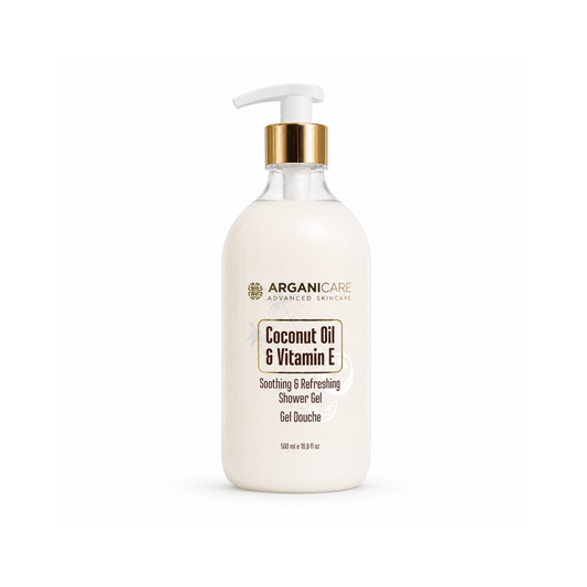 Gel de duș ARGANICARE 500 ml cu ulei de cocos și vitamina E