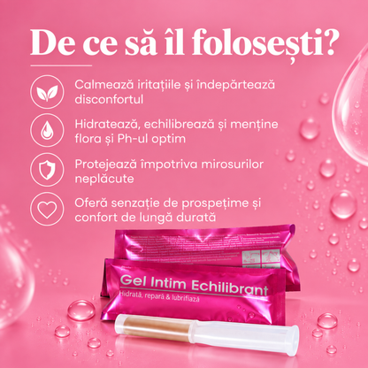 Gel Intim Echilibrant EDERA – calmează disconfortul, hidratează și protejează zona intimă