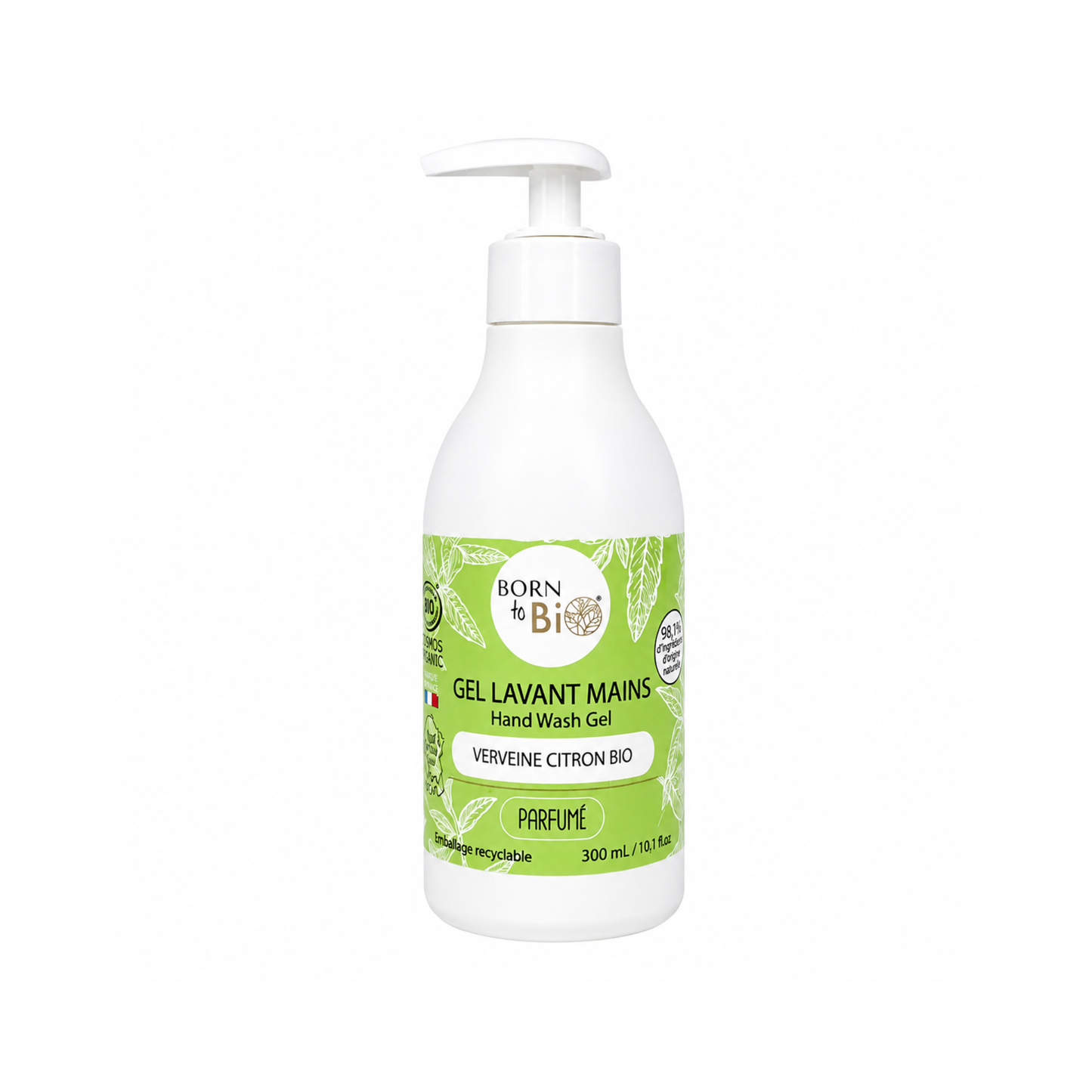 Gel de spălare bio pentru mâini cu verbină și lămâie 300 ml Born to Bio