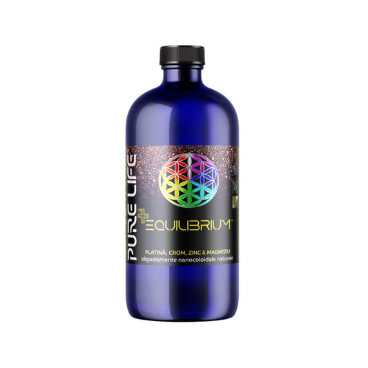 Mix nanocoloidal EQUILIBRIUM™ Platină, Crom, Zinc și Magneziu 35 ppm – 480 ml