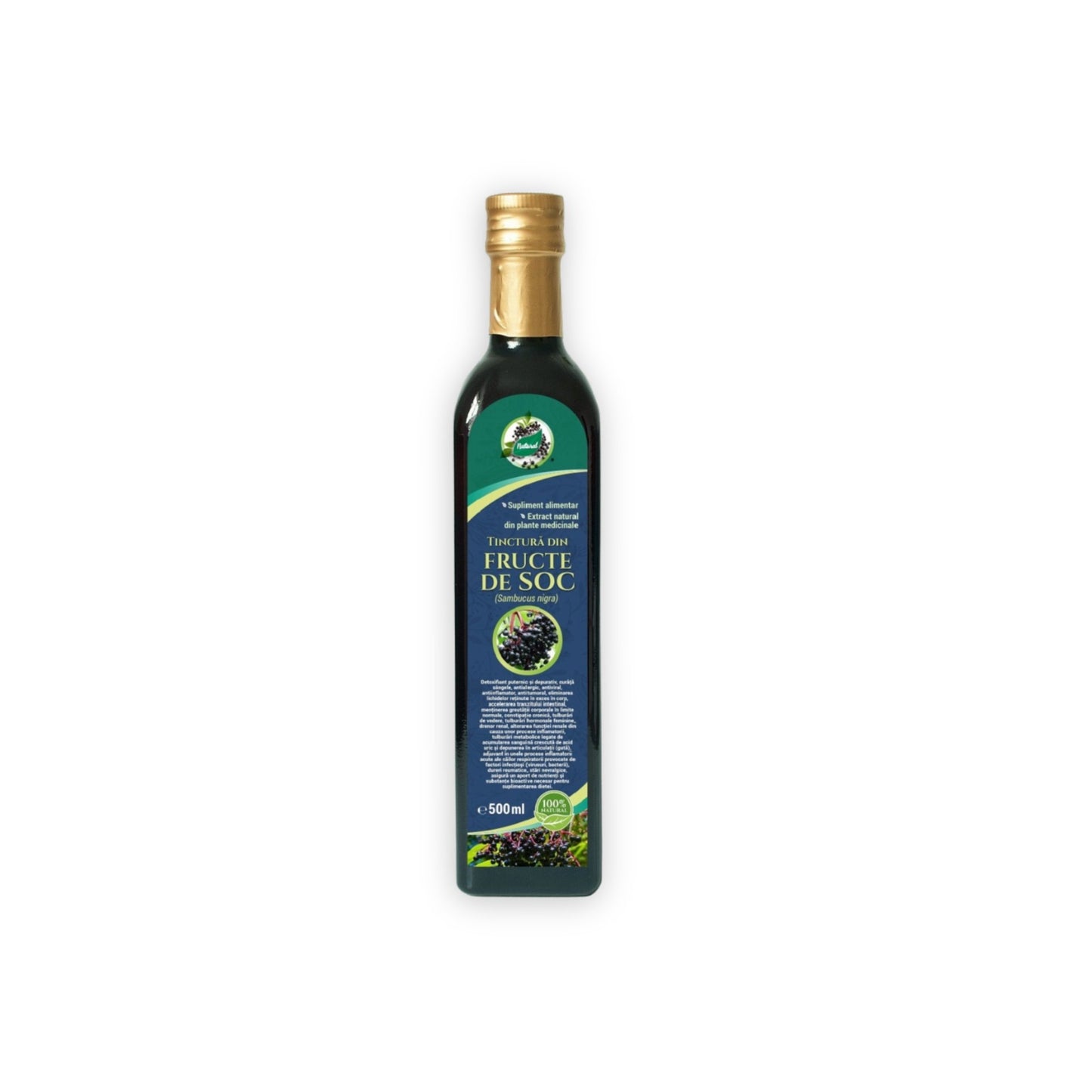 Tinctură din Fructe de Soc 500 ml EDERA pentru drenaj, eliminare și vitalitate