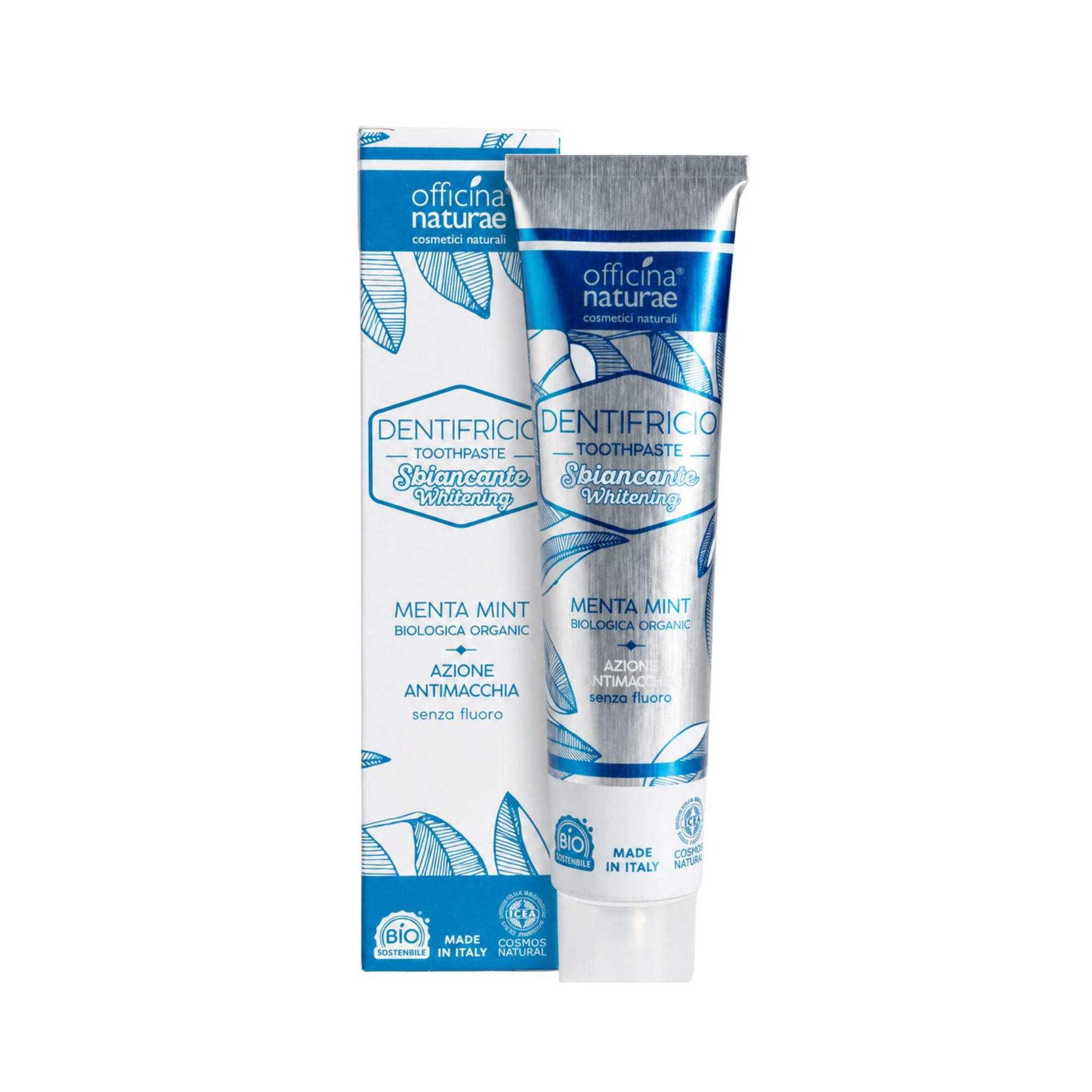 Pastă de dinți naturală pentru albire cu mentă 75 ml Officina Naturae