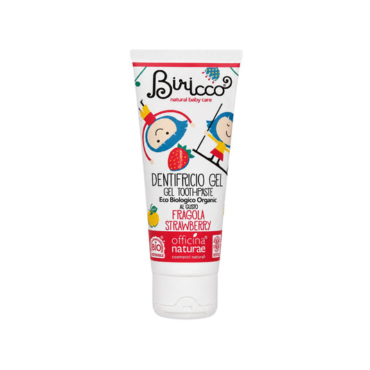 Pastă de dinți naturală pentru copii cu aromă de căpșuni 75 ml Biricco Officina Naturae