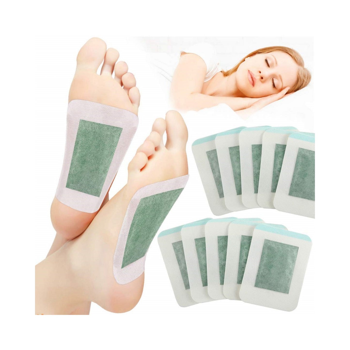 Plasturi detoxifiere cu extract de ceai verde – 10 bucăți