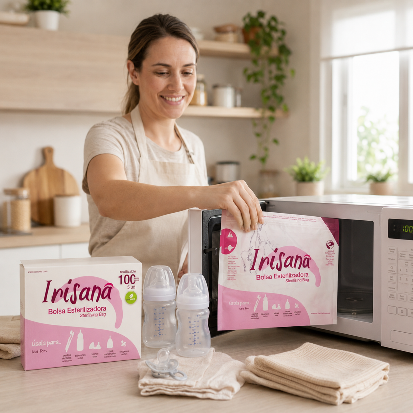 Pungi reutilizabile pentru sterilizare la microunde – 20 utilizări