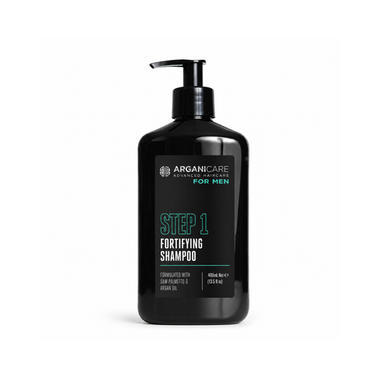 Șampon fortifiant pentru bărbați ARGANICARE 400 ml, cu argan și saw palmetto