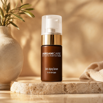 Ser anti-rid ARGANICARE 30 ml într-un decor lifestyle
