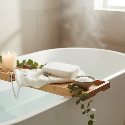 Set de baie Irisana - Bandă și burete cu ceramici bioactive