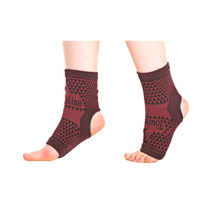 Suport pentru glezne din fibră magnetică și turmalină – 2 bucăți