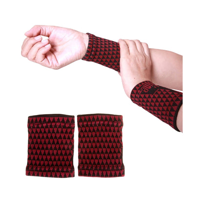 Suport pentru încheietura mâinilor din fibră magnetică și turmalină – 2 bucăți